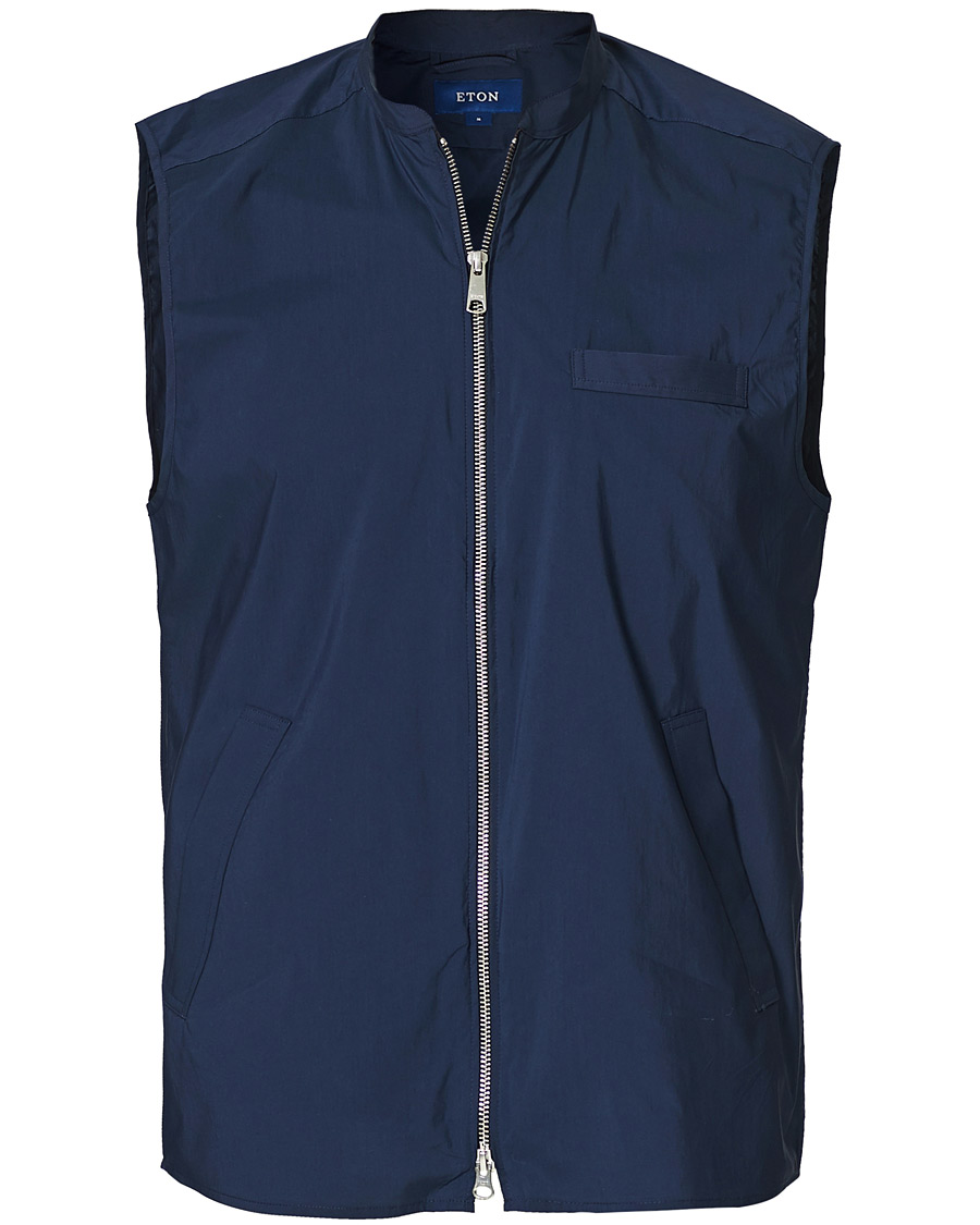 Herr | Jackor | Eton | Wind Vest Navy