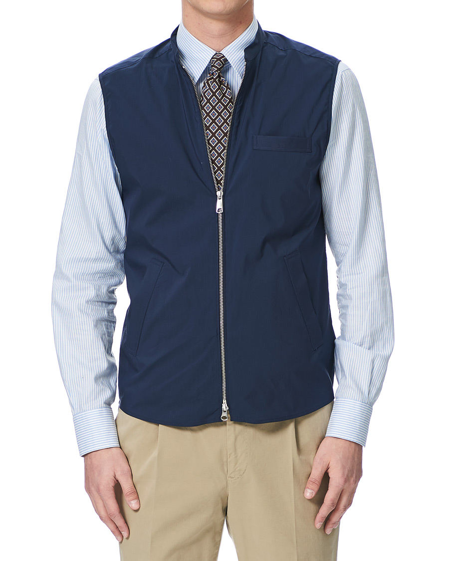 Herr | Jackor | Eton | Wind Vest Navy