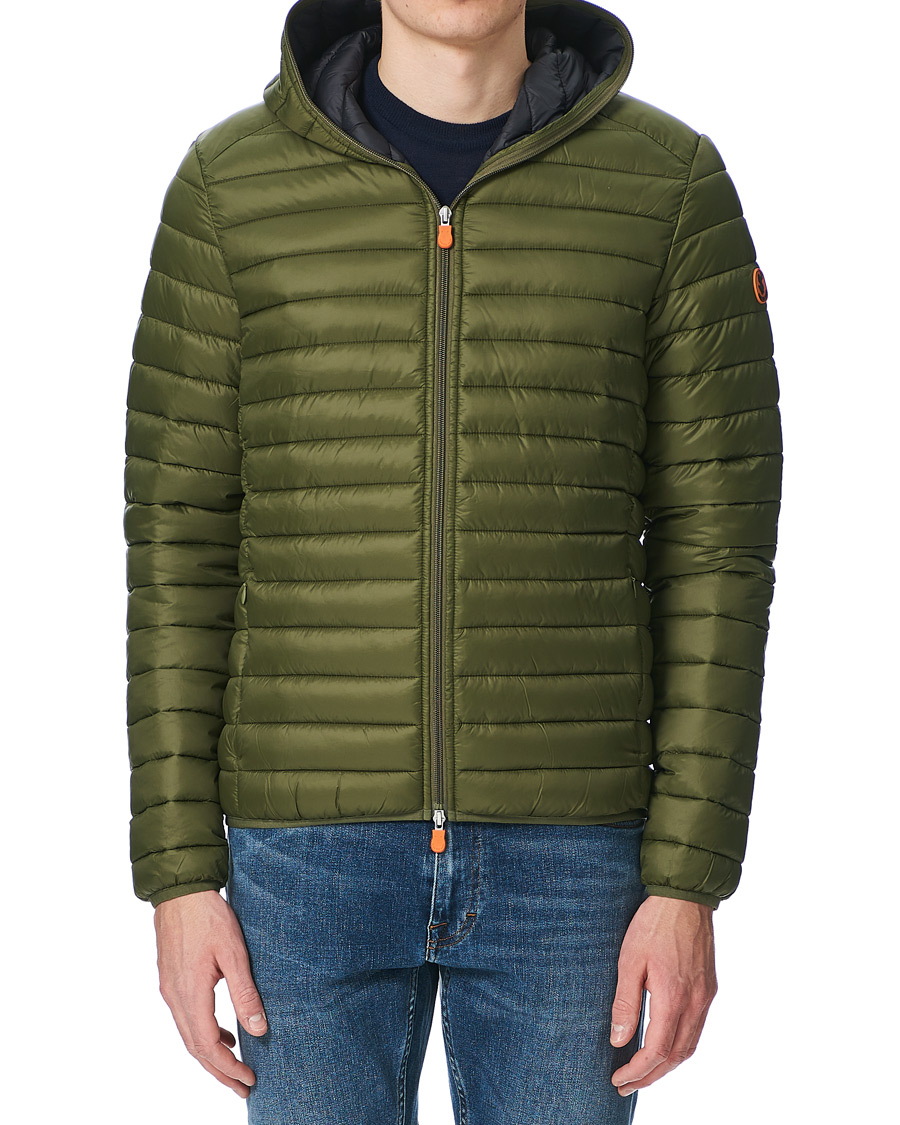 Herr | Jackor | Save The Duck | Donald Lightweight Padded Hooded Jacket Dusty Olive