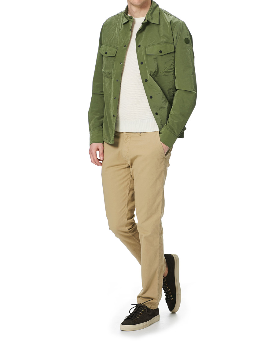 Herr | Skjortor | Save The Duck | Elton Crinkle Nylon Shirt Jacket Cactus Green