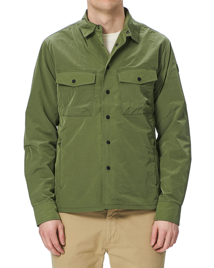 Herr | Skjortor | Save The Duck | Elton Crinkle Nylon Shirt Jacket Cactus Green