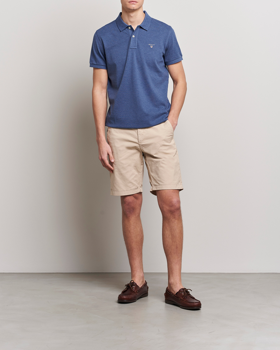 Herr | Pikéer | GANT | The Original Polo Marine Melange