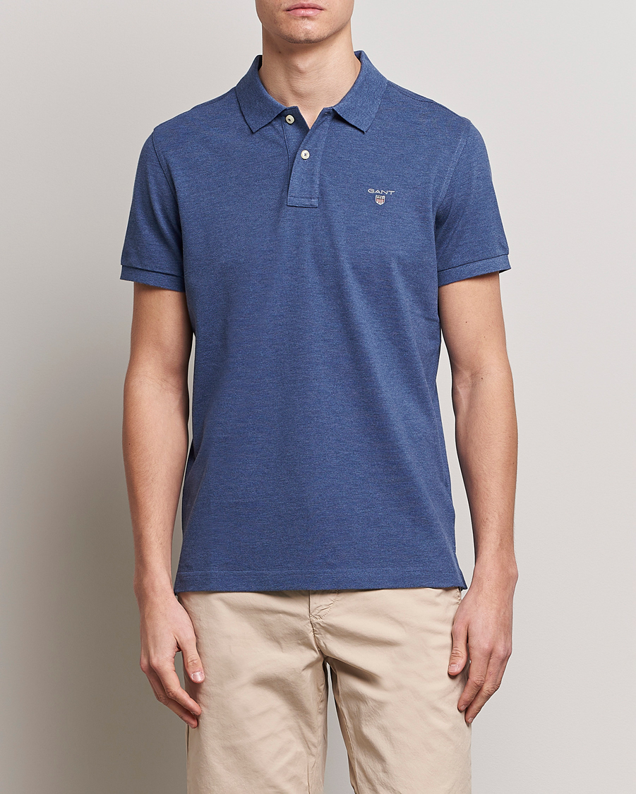 Herr | Pikéer | GANT | The Original Polo Marine Melange