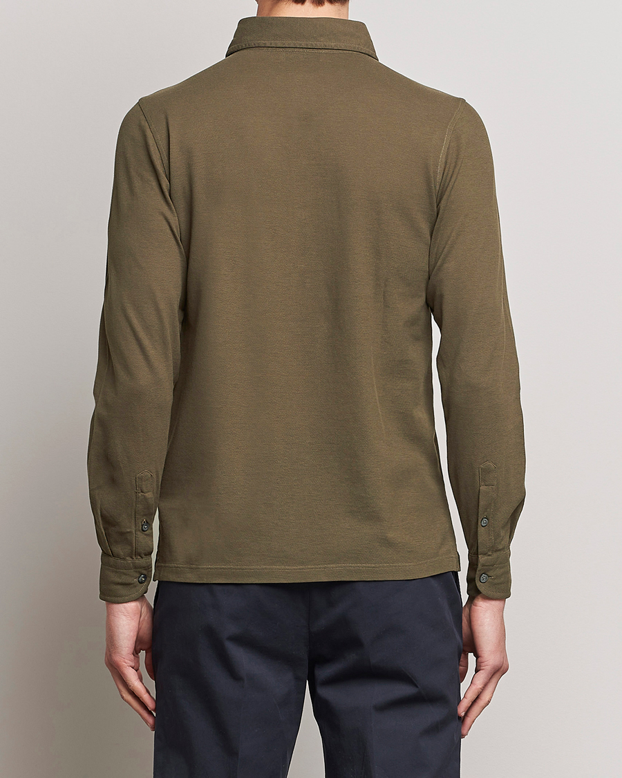 Herr | Skjortor | Gran Sasso | Popover Shirt Dark Brown