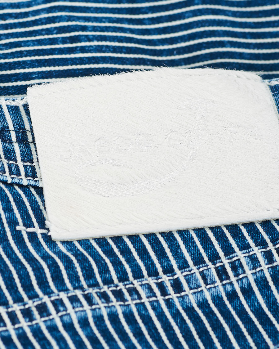 Herr | Shorts | Jacob Cohën | 6636 Striped Jeans Shorts Blue/White