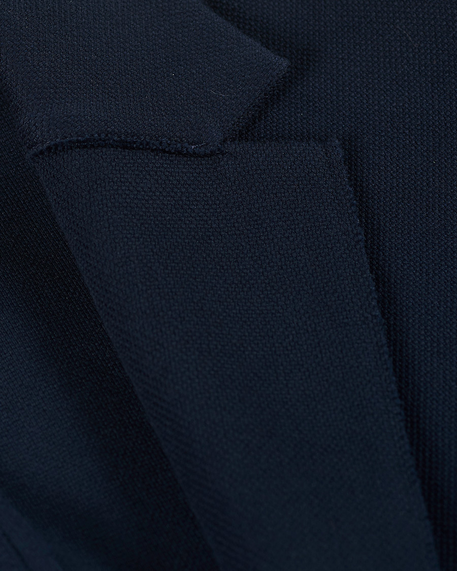 Herr | Kavajer | Harris Wharf London | Stretch Piquet Blazer Navy