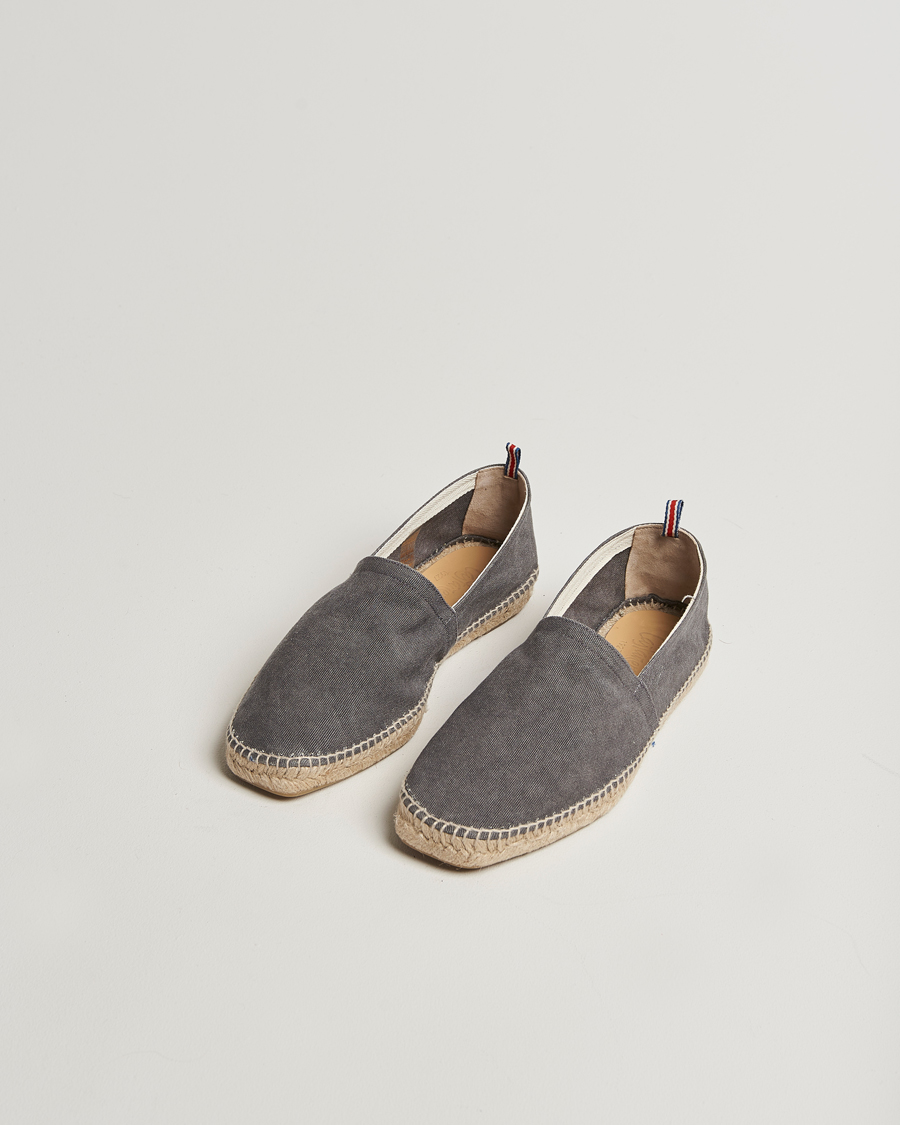 Herr | Espadriller | Castañer | Pablo Washed Canvas Espadrilles Charcoal
