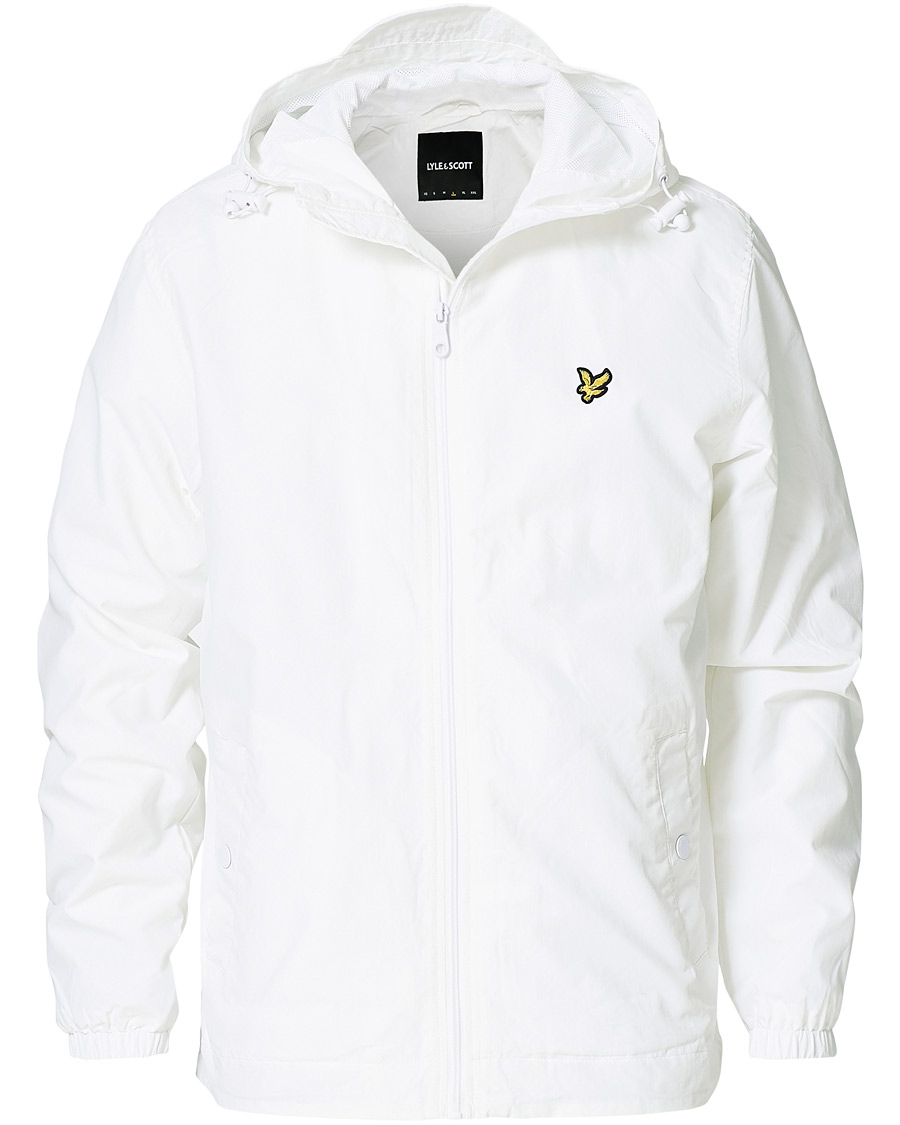 Herr | Jackor | Lyle & Scott | Zip Through Hooded Jacket White