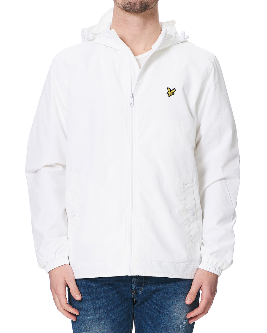 Herr | Jackor | Lyle & Scott | Zip Through Hooded Jacket White