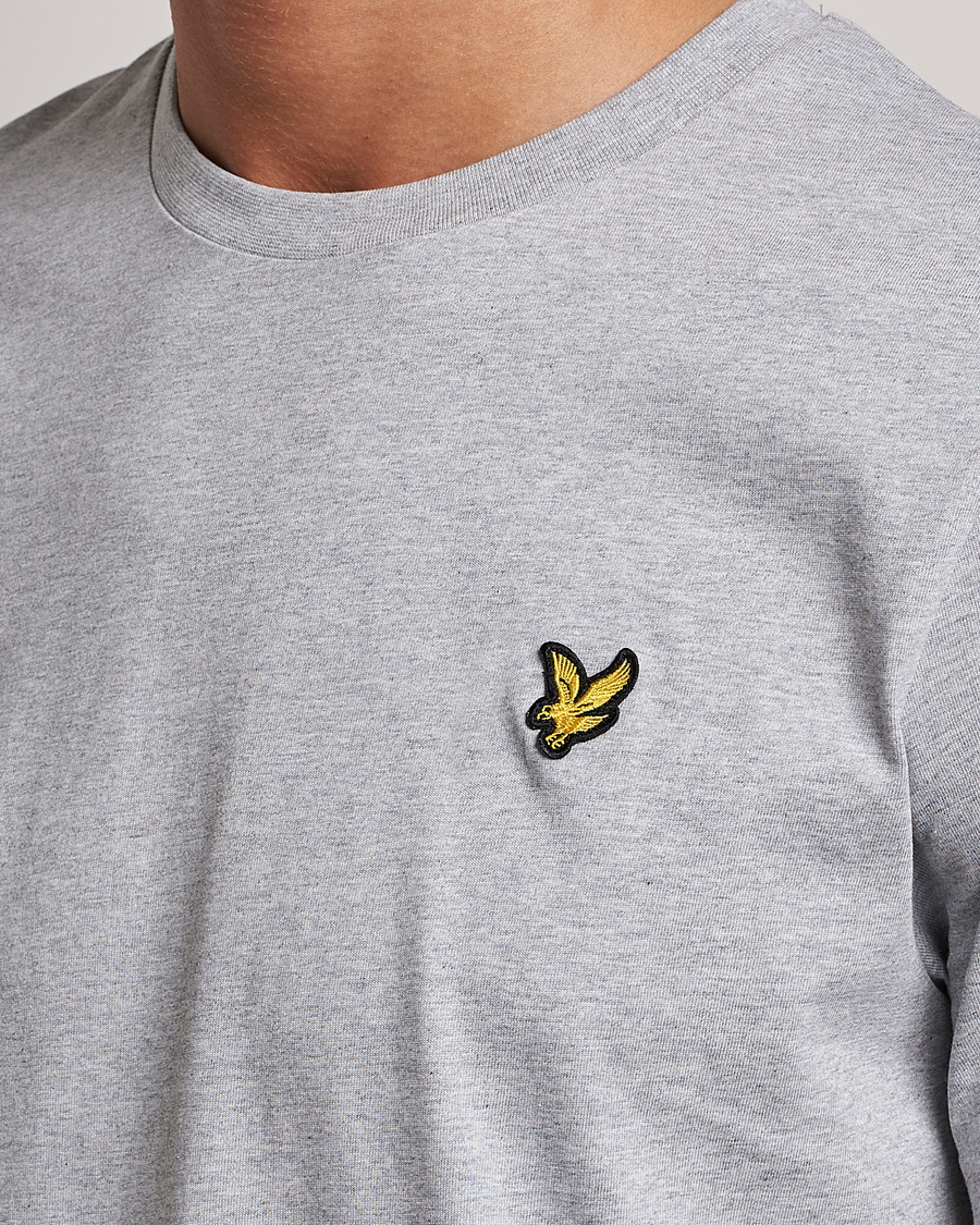 Herr | T-Shirts | Lyle & Scott | Crew Neck Organic Cotton T-Shirt Light Grey Marl