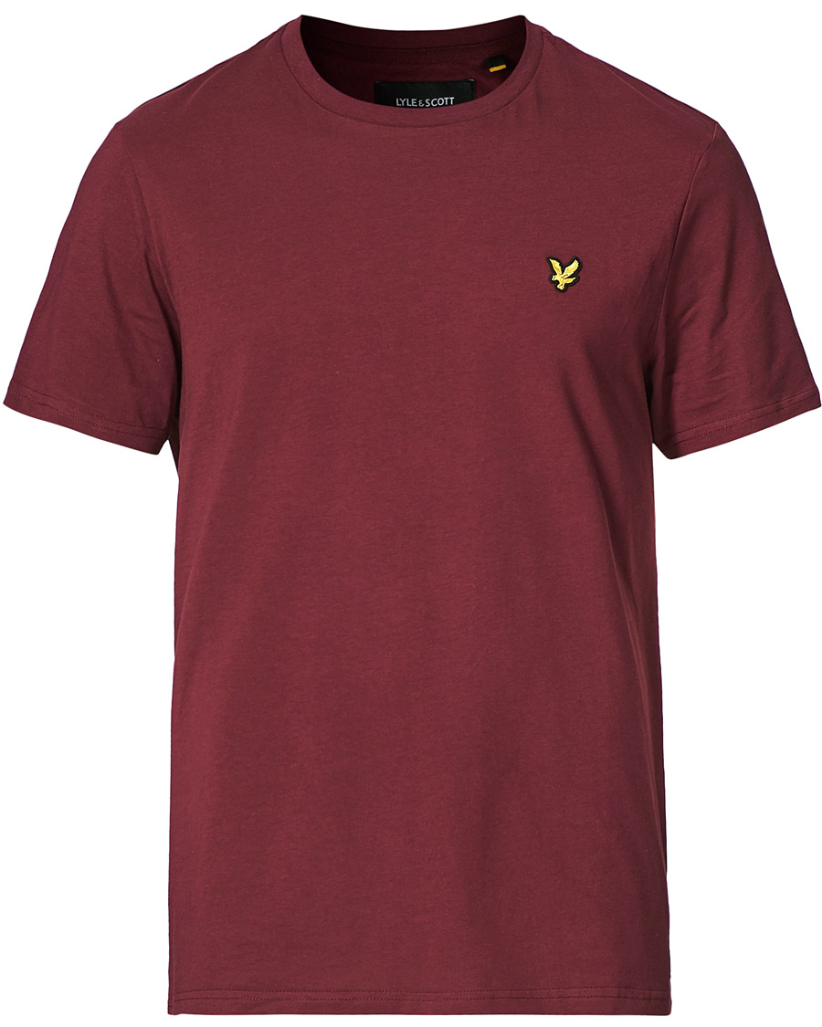 Herr | T-Shirts | Lyle & Scott | Crew Neck Tee Merlot