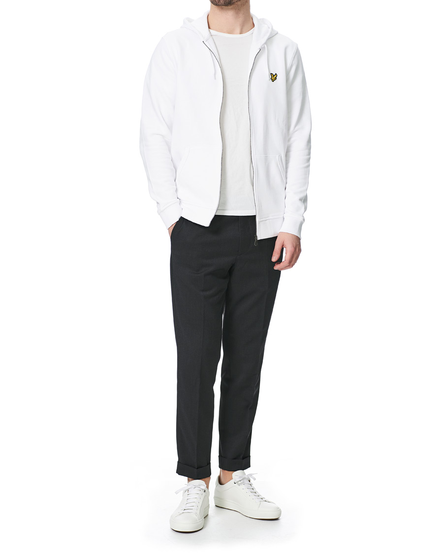 Herr | Tröjor | Lyle & Scott | Full Zip Hoodie White