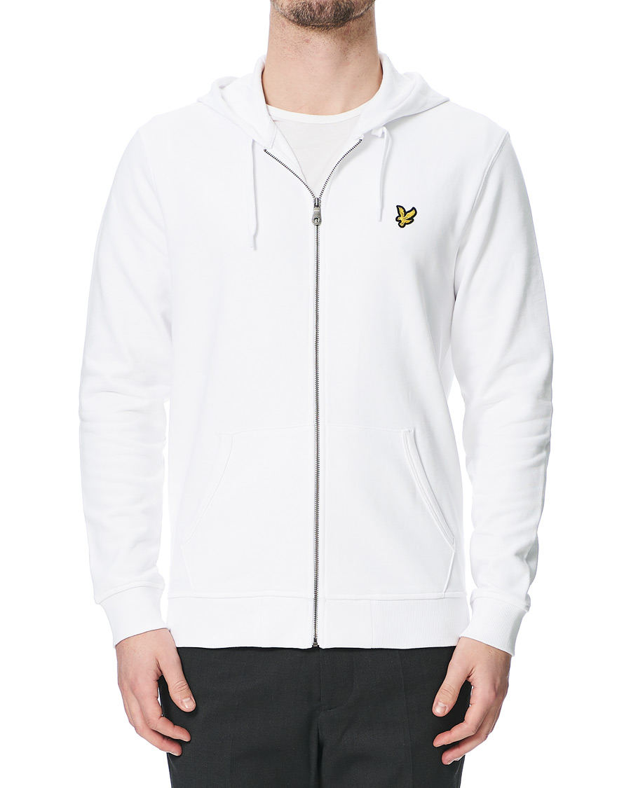 Herr | Tröjor | Lyle & Scott | Full Zip Hoodie White