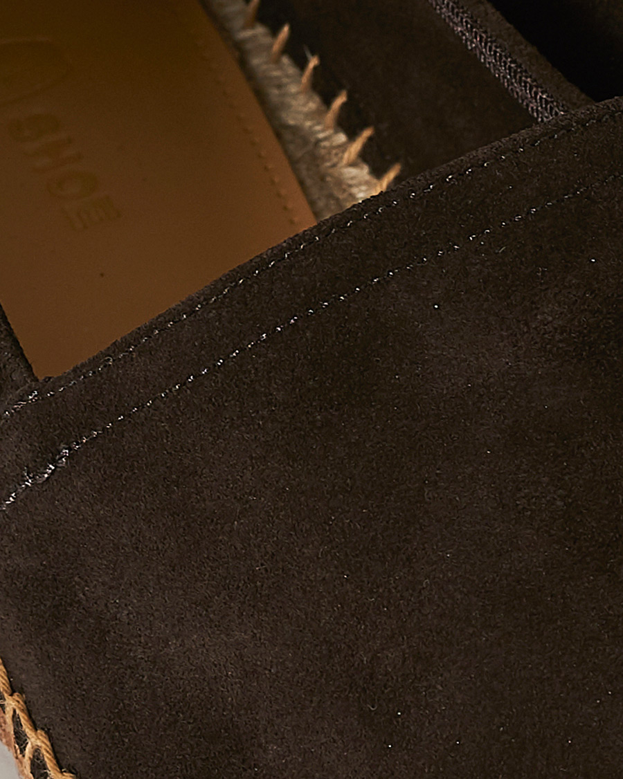 Herr | Car Shoe Flex Sole Espadrillas Dark Brown Suede | Car Shoe | Flex Sole Espadrillas Dark Brown Suede