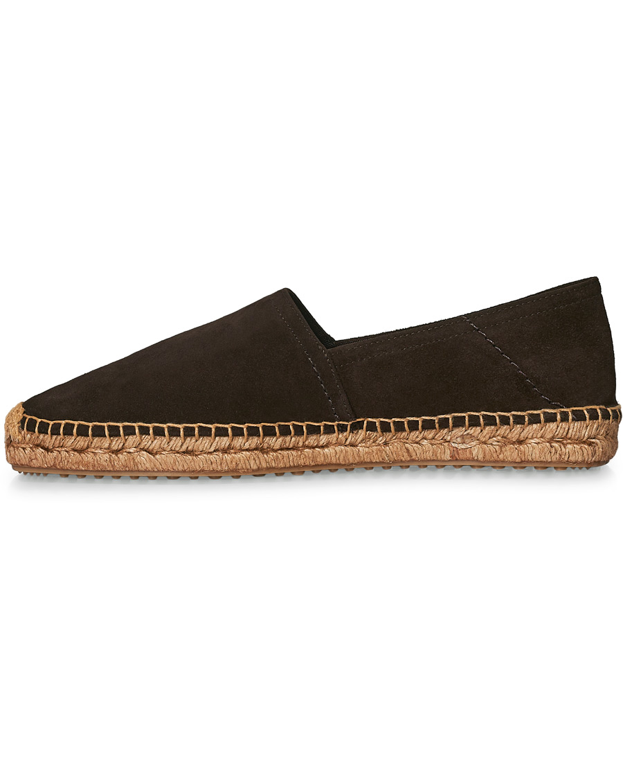 Herr | Car Shoe Flex Sole Espadrillas Dark Brown Suede | Car Shoe | Flex Sole Espadrillas Dark Brown Suede