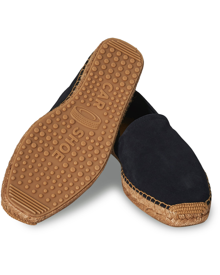 Herr | Car Shoe Flex Sole Espadrillas Navy Suede | Car Shoe | Flex Sole Espadrillas Navy Suede