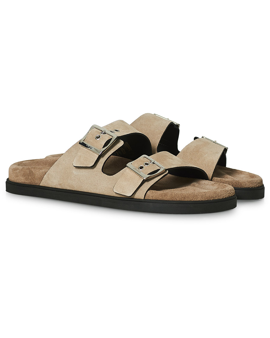 Herr | Car Shoe Sandal Beige Suede | Car Shoe | Sandal Beige Suede