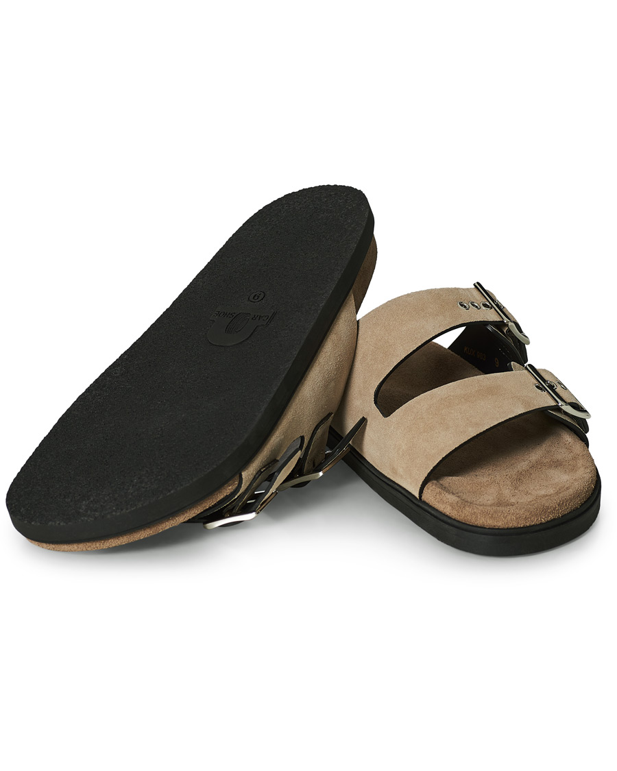 Herr | Car Shoe Sandal Beige Suede | Car Shoe | Sandal Beige Suede