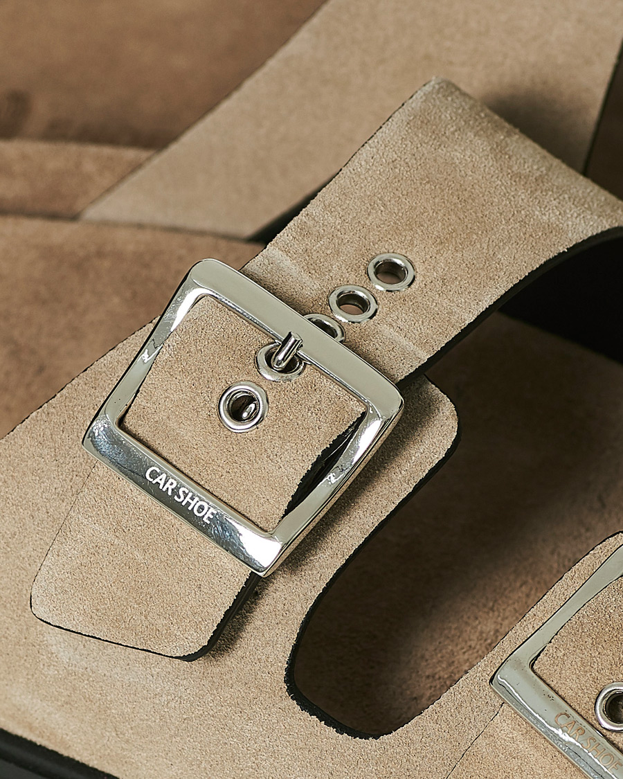 Herr | Car Shoe Sandal Beige Suede | Car Shoe | Sandal Beige Suede