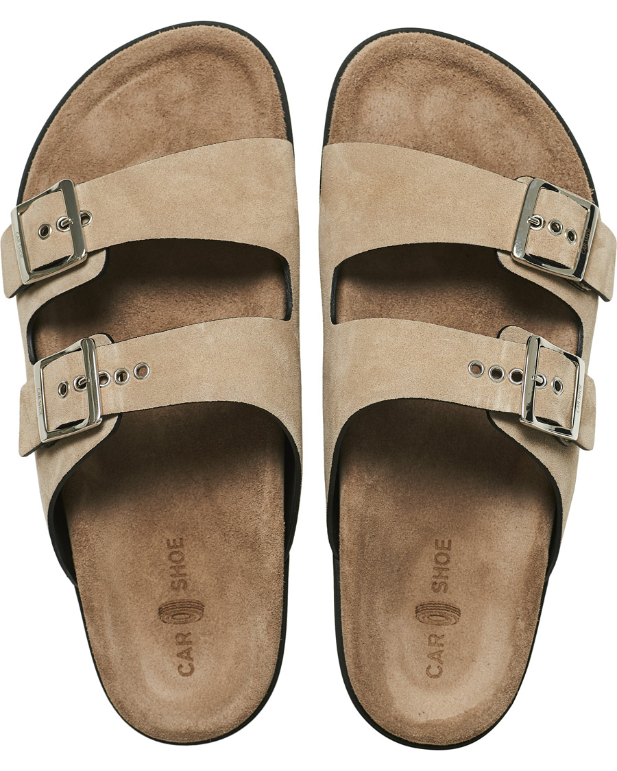 Herr | Car Shoe Sandal Beige Suede | Car Shoe | Sandal Beige Suede
