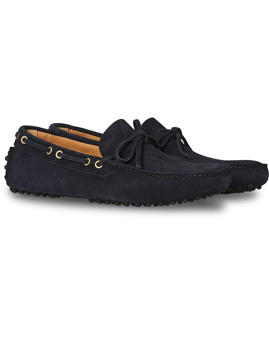 Herr | Car Shoe Driver Moccasin Navy Suede | Car Shoe | Driver Moccasin Navy Suede