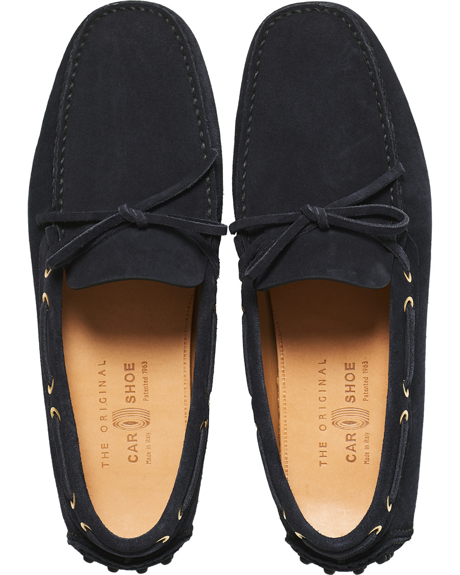 Herr | Car Shoe Driver Moccasin Navy Suede | Car Shoe | Driver Moccasin Navy Suede