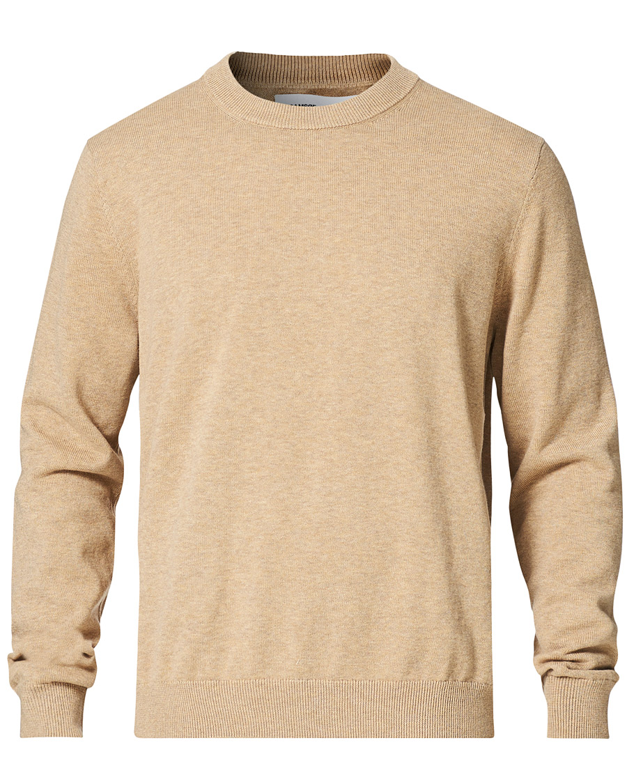 Herr | Tröjor | Samsøe Samsøe | Samsøe & Samsøe Thijs Cotton/Cashmere Crew Neck Humus