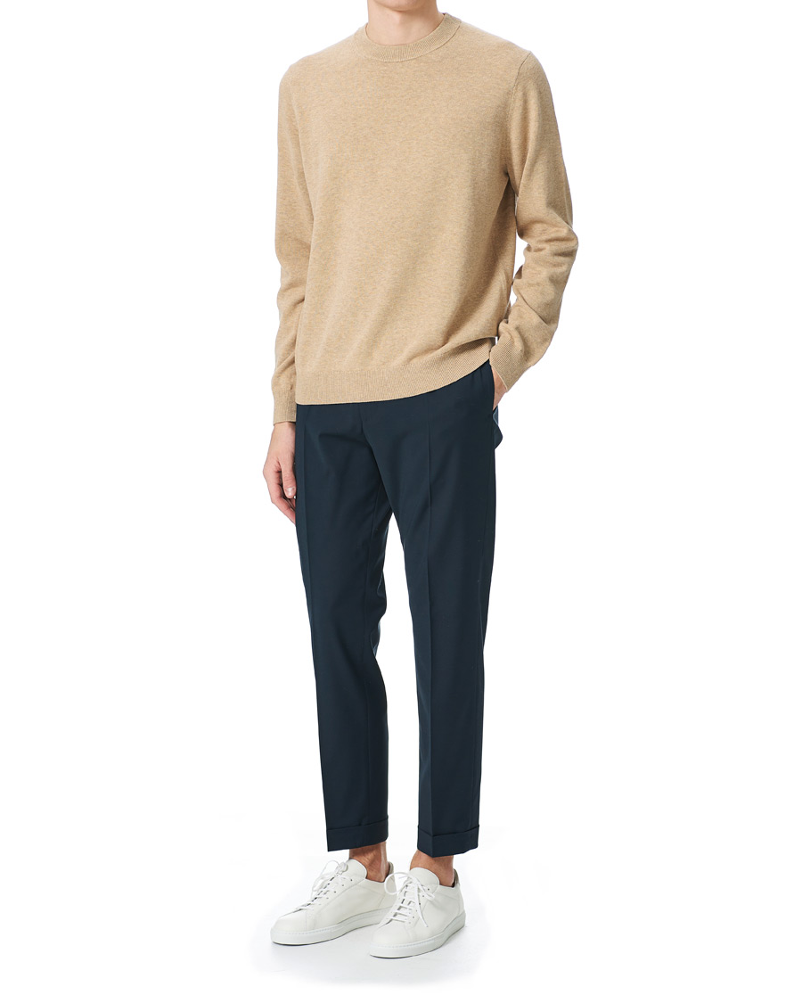 Herr | Tröjor | Samsøe Samsøe | Samsøe & Samsøe Thijs Cotton/Cashmere Crew Neck Humus