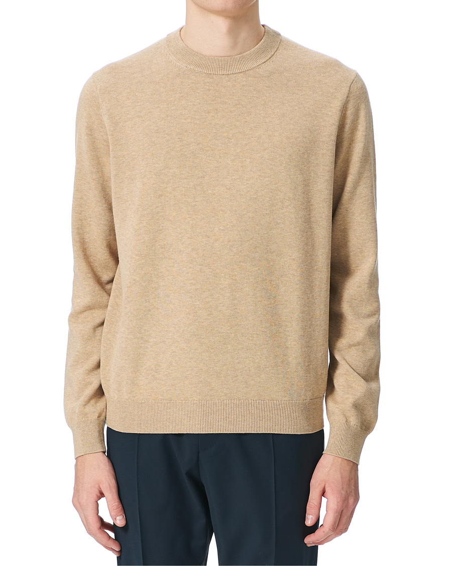 Herr | Tröjor | Samsøe Samsøe | Samsøe & Samsøe Thijs Cotton/Cashmere Crew Neck Humus