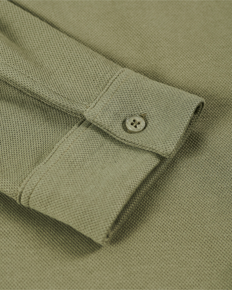 Herr | Tröjor | Samsøe Samsøe | Samsøe & Samsøe Abuto Cotton Piquet Shirt Deep Lichen Green