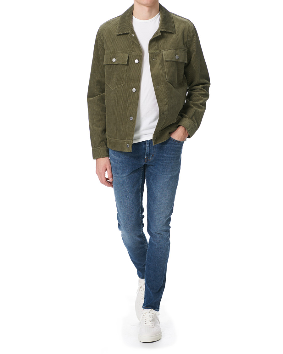 Herr | Jackor | Samsøe Samsøe | Samsøe & Samsøe Ver Cotton Cord Jacket Deep Lichen Green