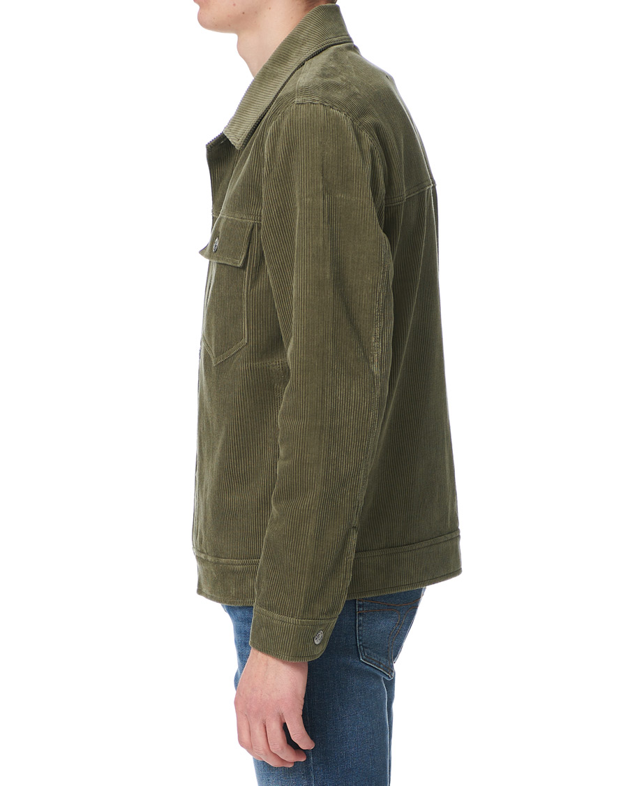 Herr | Jackor | Samsøe Samsøe | Samsøe & Samsøe Ver Cotton Cord Jacket Deep Lichen Green