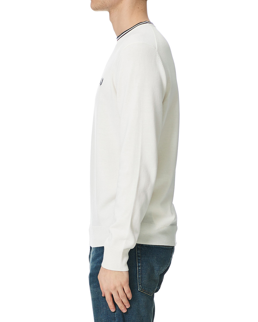 Herr | Tröjor | Fred Perry | Classic Crew Neck Jumper Snow White