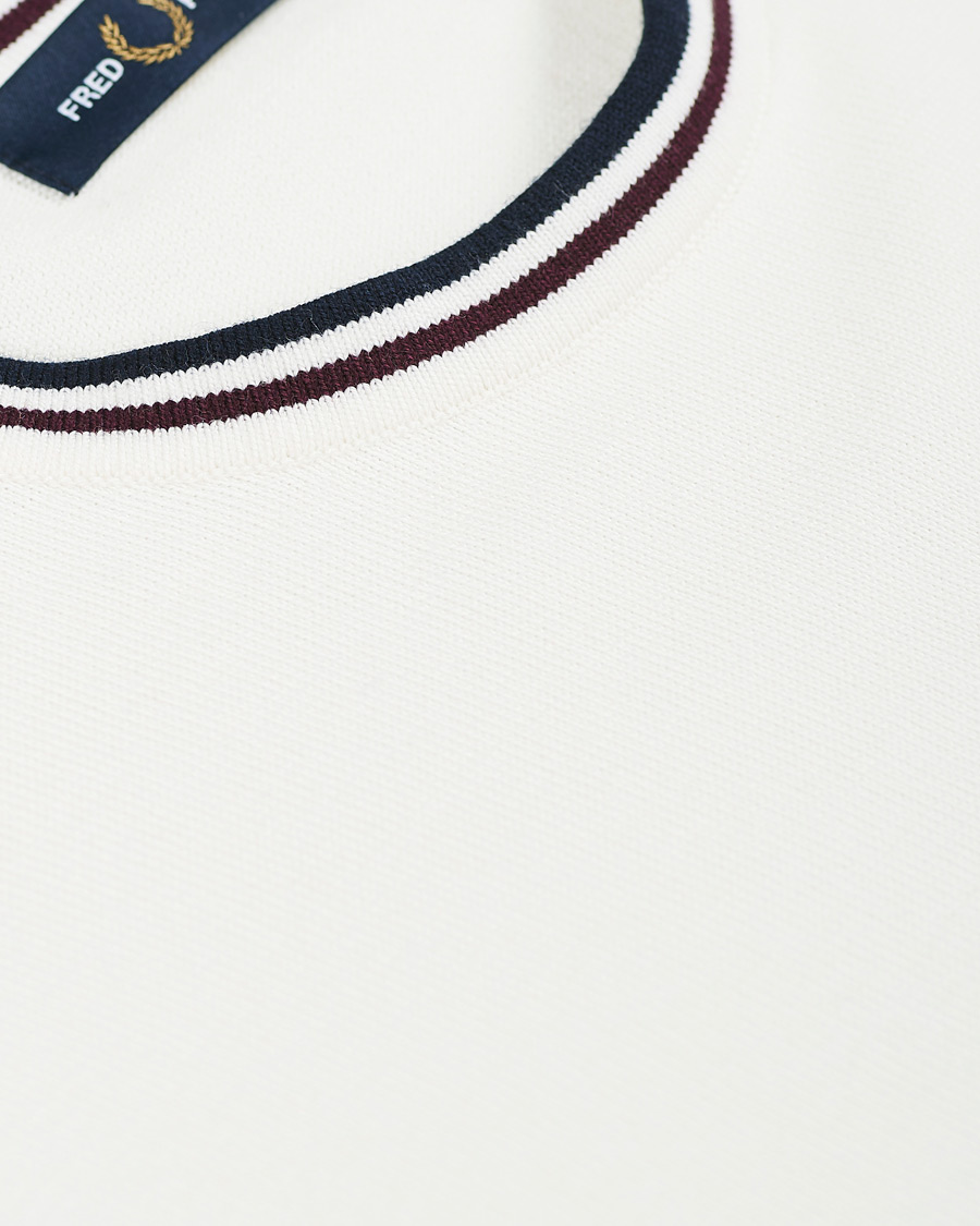 Herr | Tröjor | Fred Perry | Classic Crew Neck Jumper Snow White
