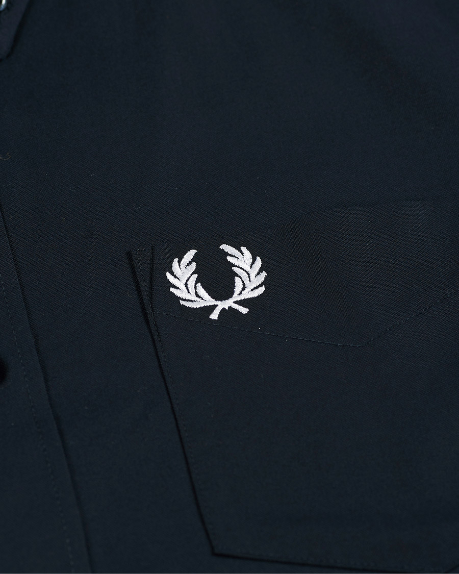 Herr | Skjortor | Fred Perry | Short Sleeve Oxford Shirt Navy