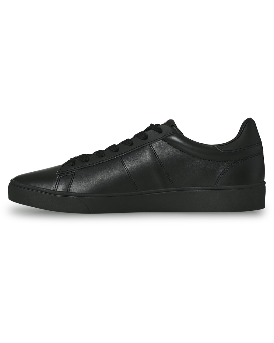 Herr | Fred Perry Spencer Leather Sneaker Black/Gold | Fred Perry | Spencer Leather Sneaker Black/Gold