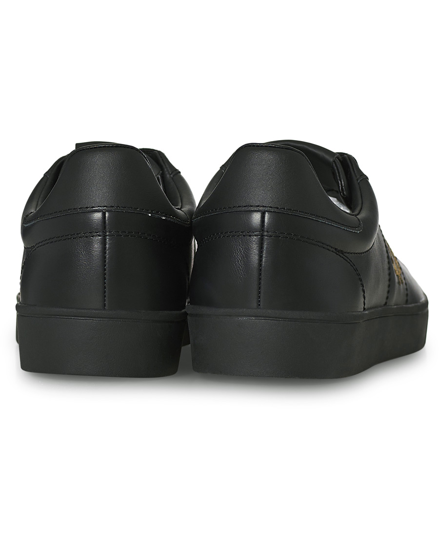 Herr | Fred Perry Spencer Leather Sneaker Black/Gold | Fred Perry | Spencer Leather Sneaker Black/Gold