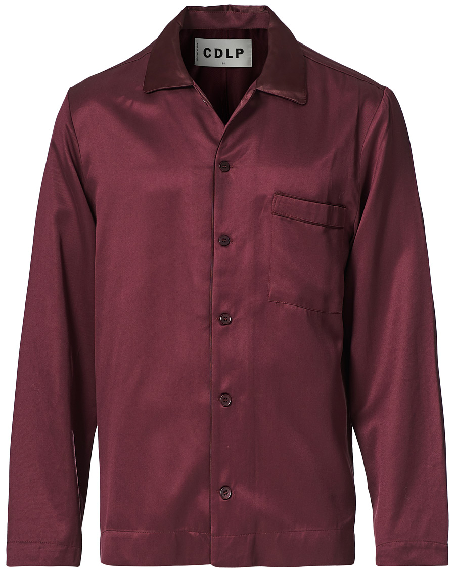 Herr | Pyjamas & Morgonrockar | CDLP | Home Suit Long Sleeve Top Burgundy