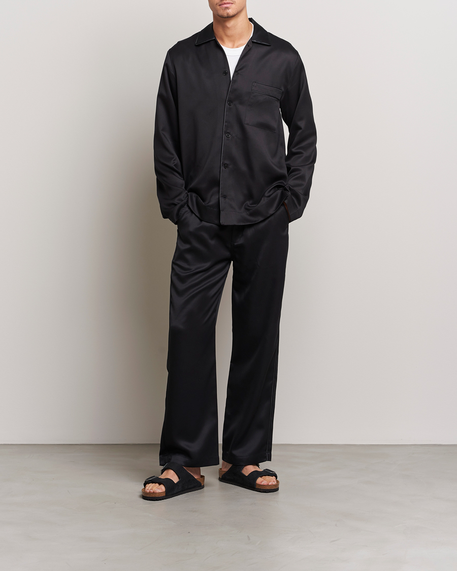 Herr | Pyjamas & Morgonrockar | CDLP | Home Suit Long Sleeve Top Black