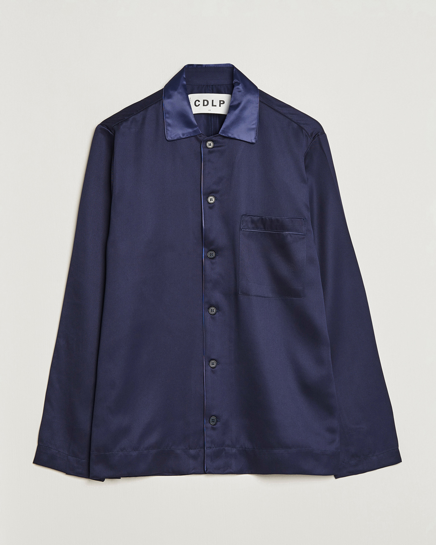 Herr | Pyjamas & Morgonrockar | CDLP | Home Suit Long Sleeve Top Navy Blue