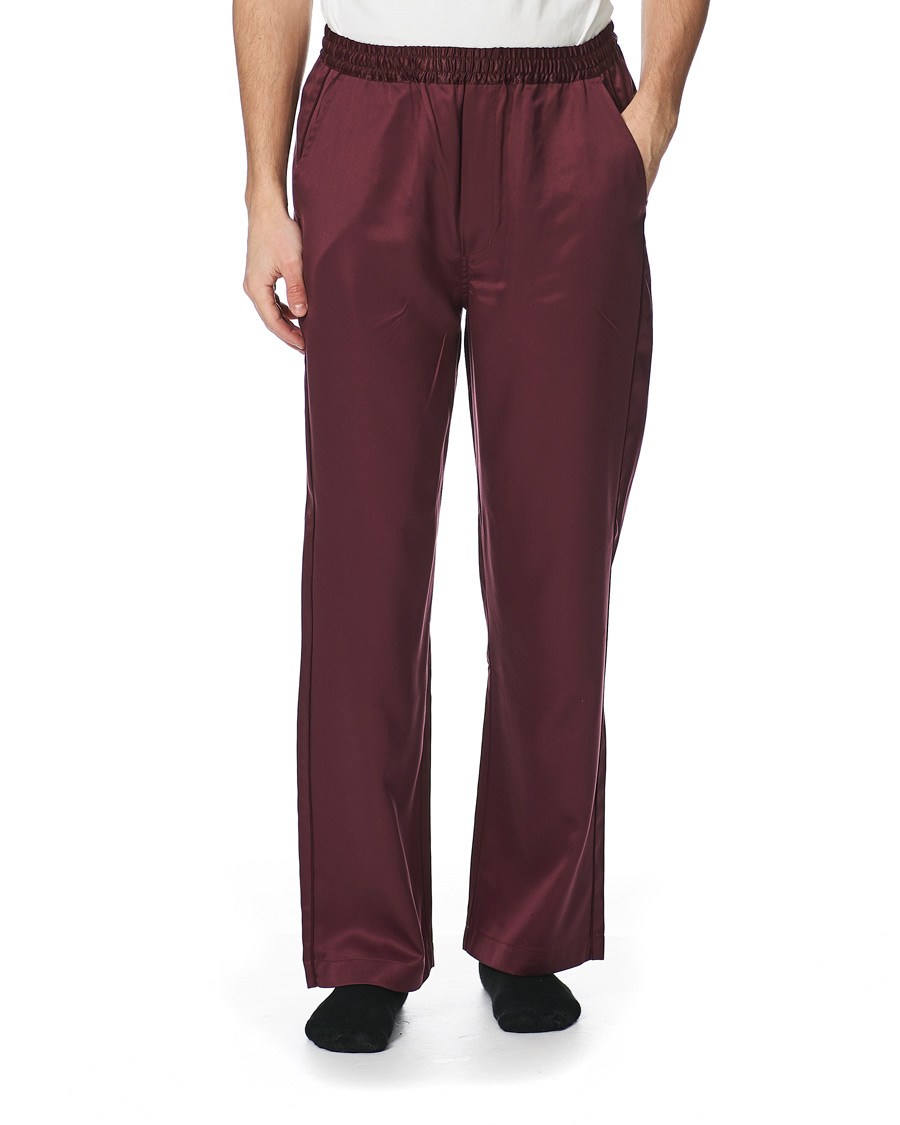 Herr | Pyjamas & Morgonrockar | CDLP | Home Suit Long Bottom Burgundy