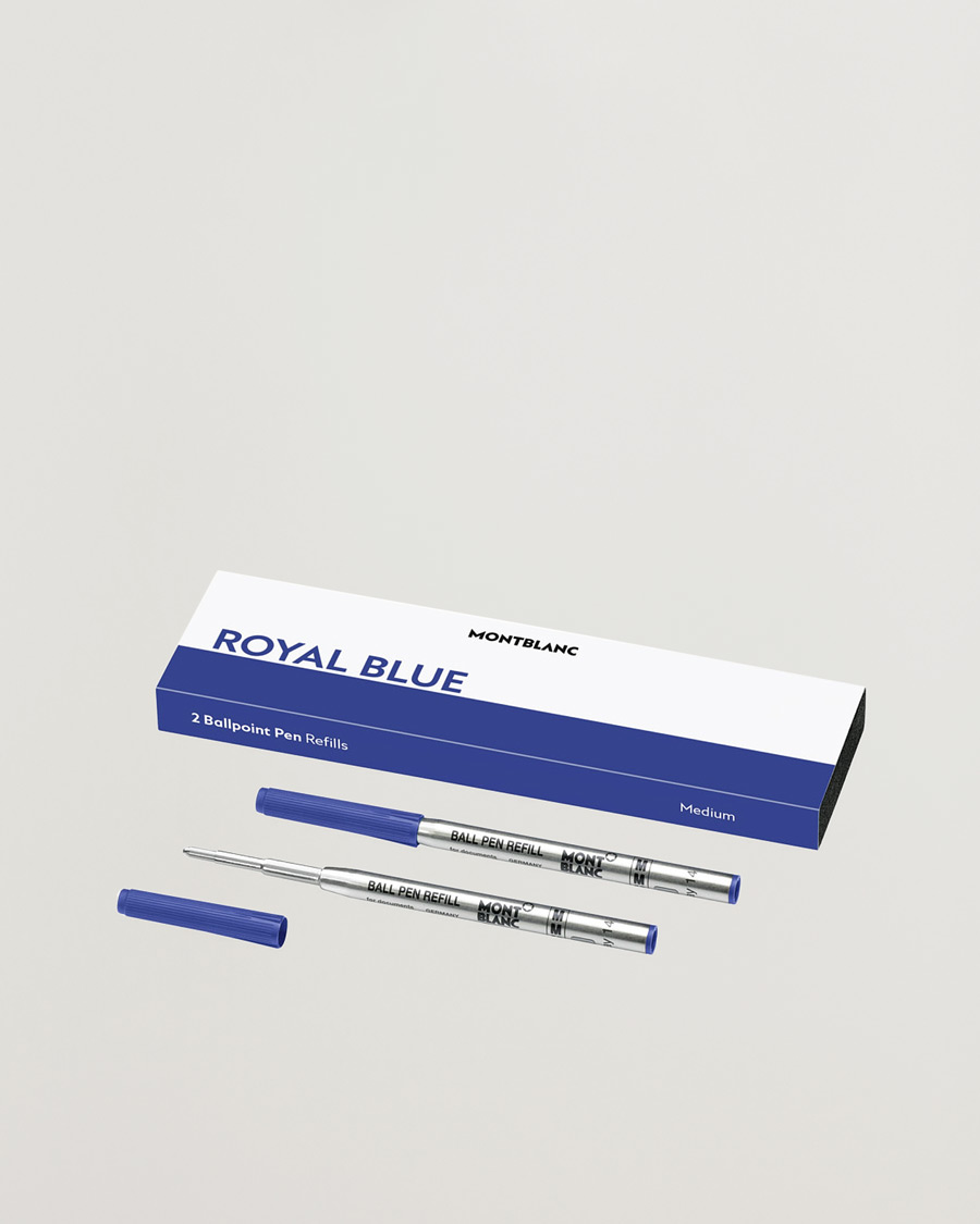 Herr | Pennor | Montblanc | 2 Ballpoint Pen Refill Royal Blue