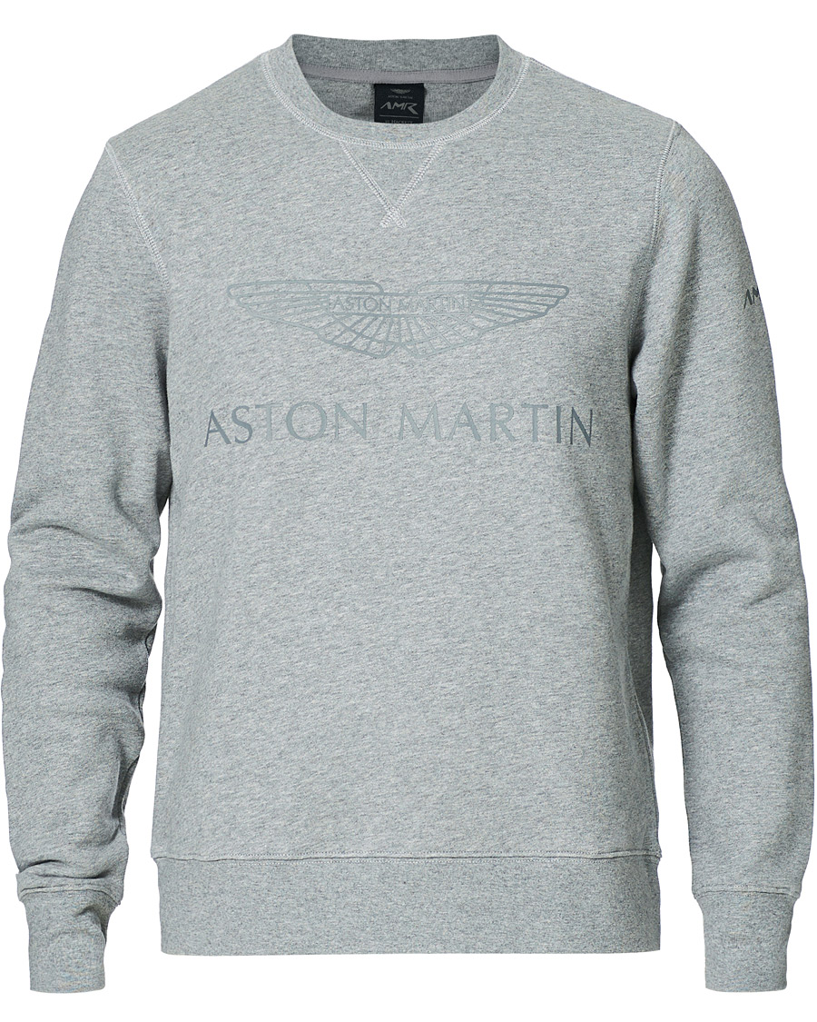 Herr | Tröjor | Hackett | AMR Wings Logo Sweatshirt Grey Marl