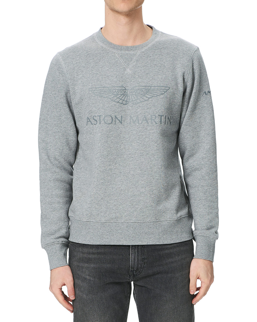 Herr | Tröjor | Hackett | AMR Wings Logo Sweatshirt Grey Marl