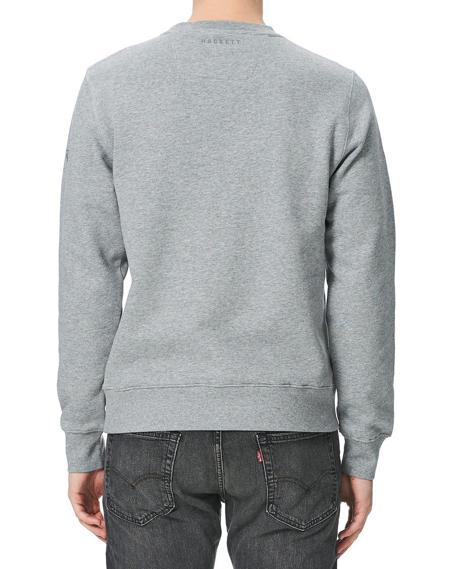Herr | Tröjor | Hackett | AMR Wings Logo Sweatshirt Grey Marl
