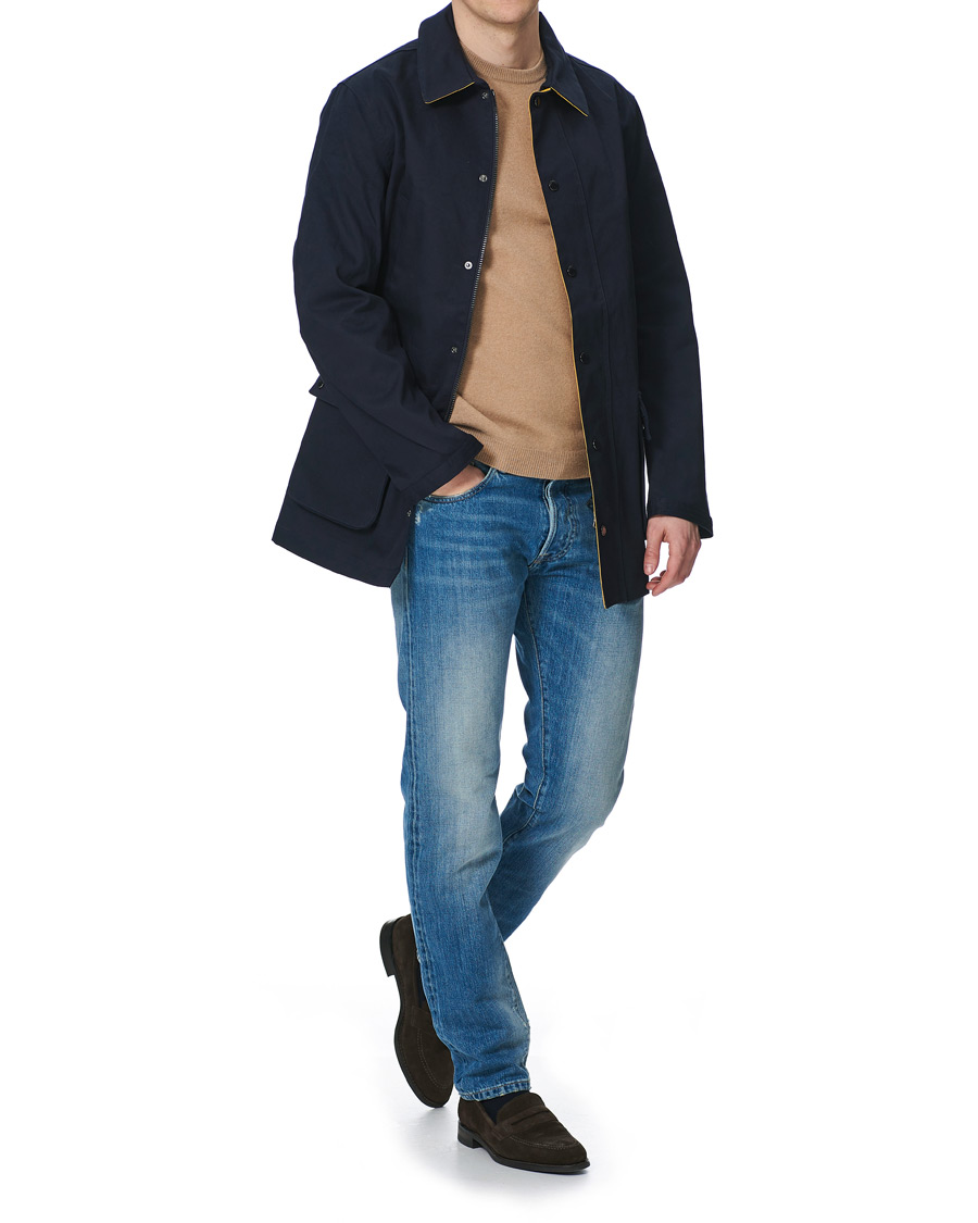 Herr | Jackor | Hackett | Summer Car Coat Navy