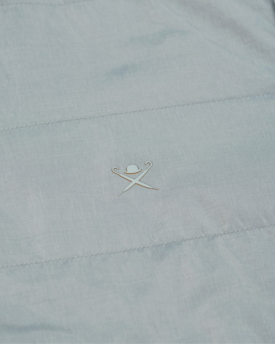 Herr | Tröjor | Hackett | Hybird Quilted Zip Sweat Grey Marl