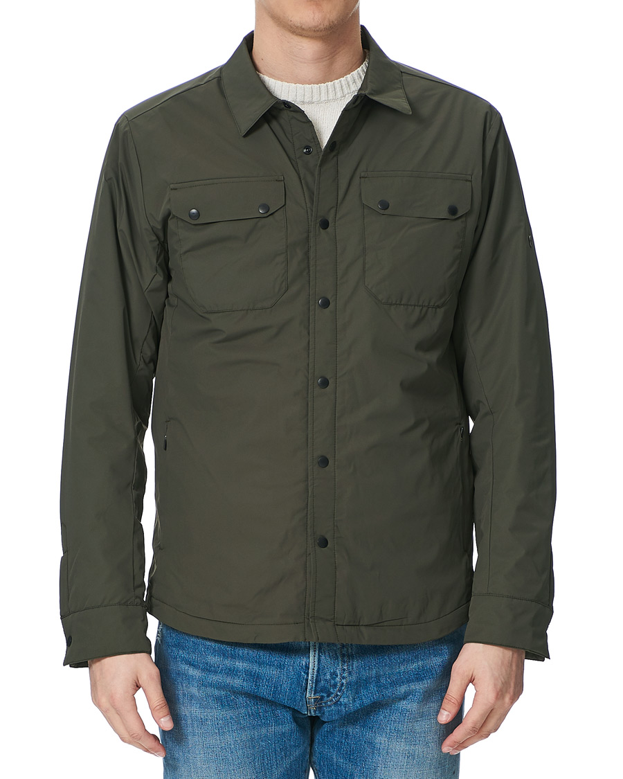Herr | Scandinavian Edition Move Light Padded Shirt Jacket Dark Olive | Scandinavian Edition | Move Light Padded Shirt Jacket Dark Olive