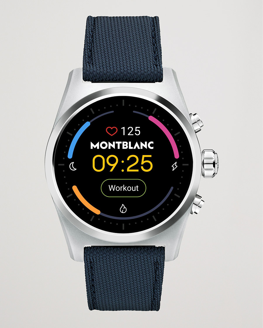 Herr | Montblanc Summit Lite Smartwatch Grey/Blue Fabric Strap | Montblanc | Summit Lite Smartwatch Grey/Blue Fabric Strap