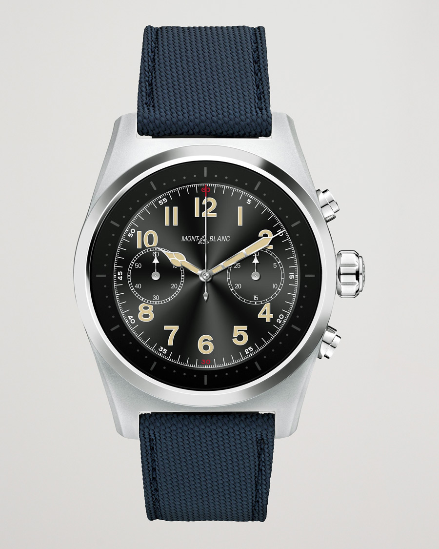 Herr | Montblanc Summit Lite Smartwatch Grey/Blue Fabric Strap | Montblanc | Summit Lite Smartwatch Grey/Blue Fabric Strap